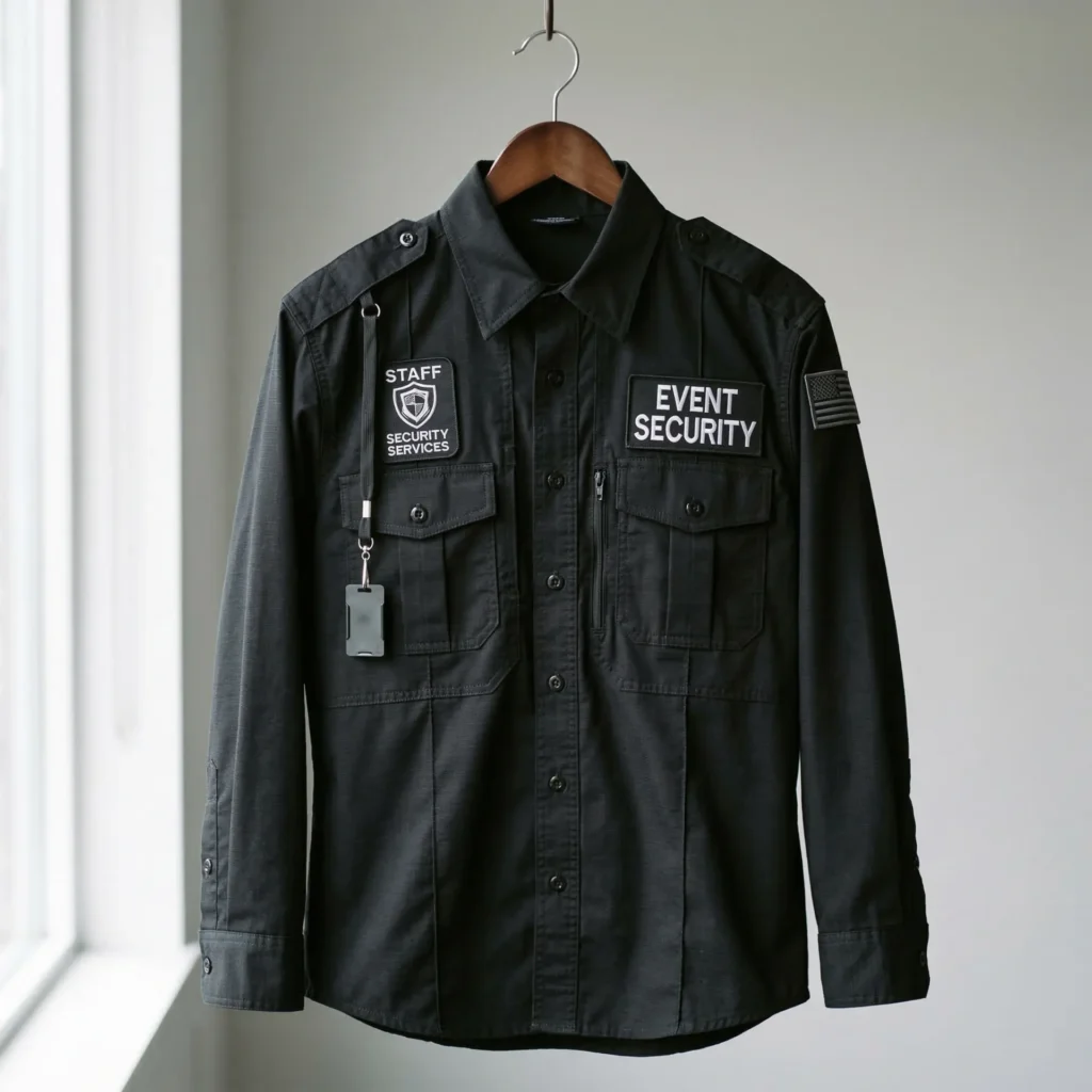 Event security uniform shirt