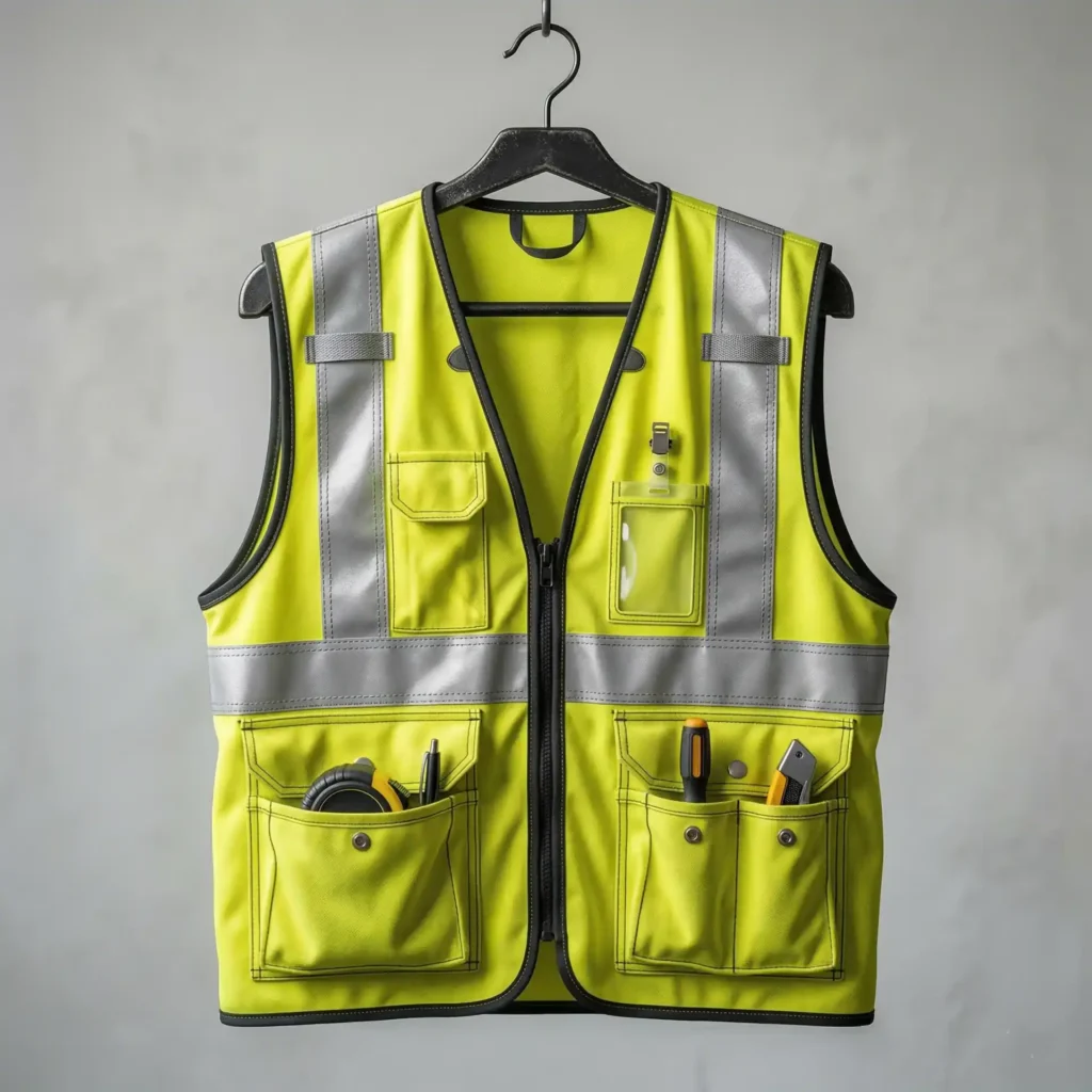 Heavy-duty reflective work vest