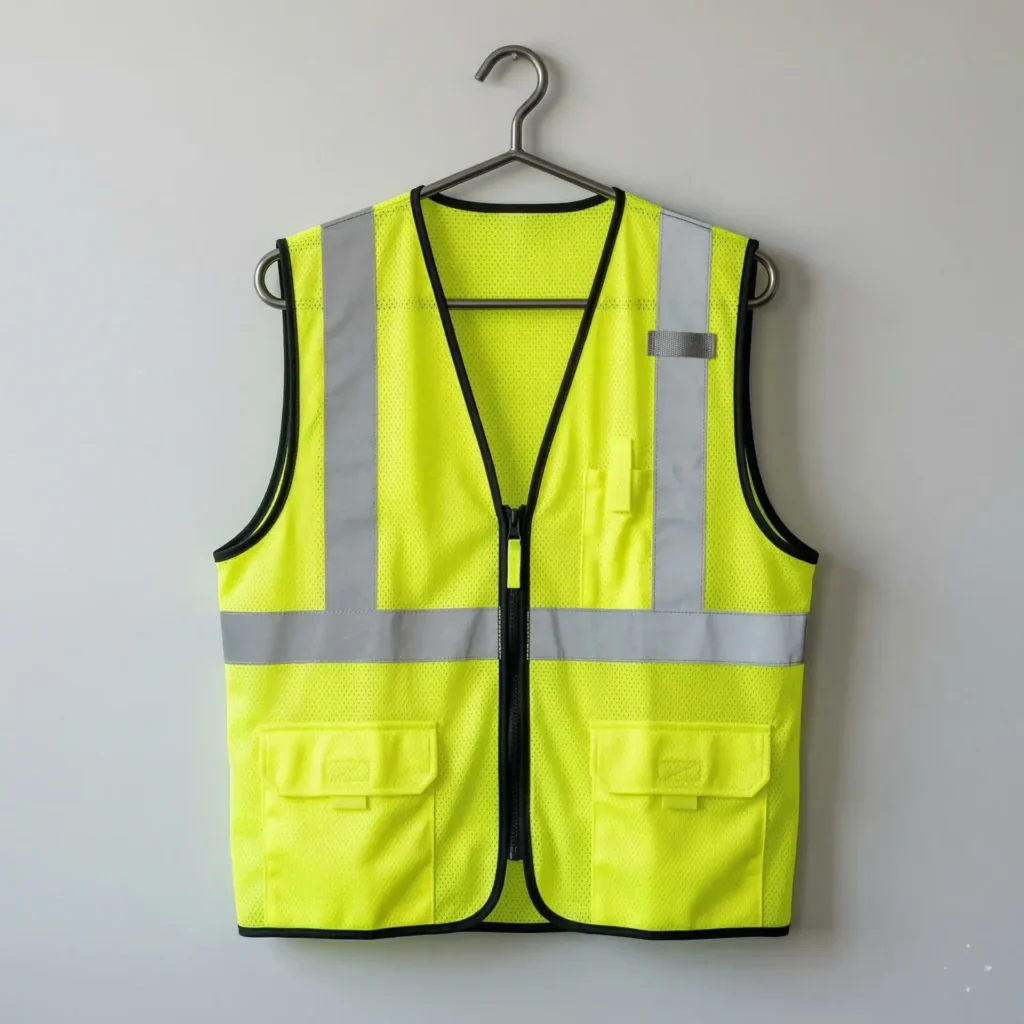 High-visibility reflective safety vest