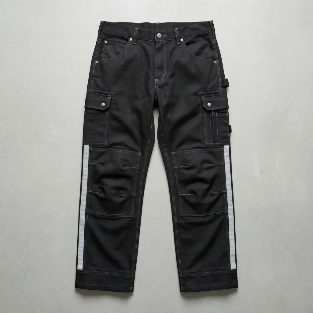 Multi-pocket utility work trousers