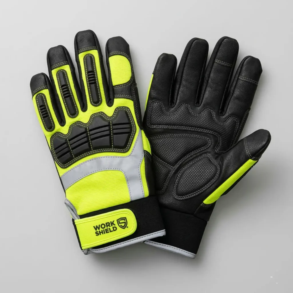 Padded men’s work gloves