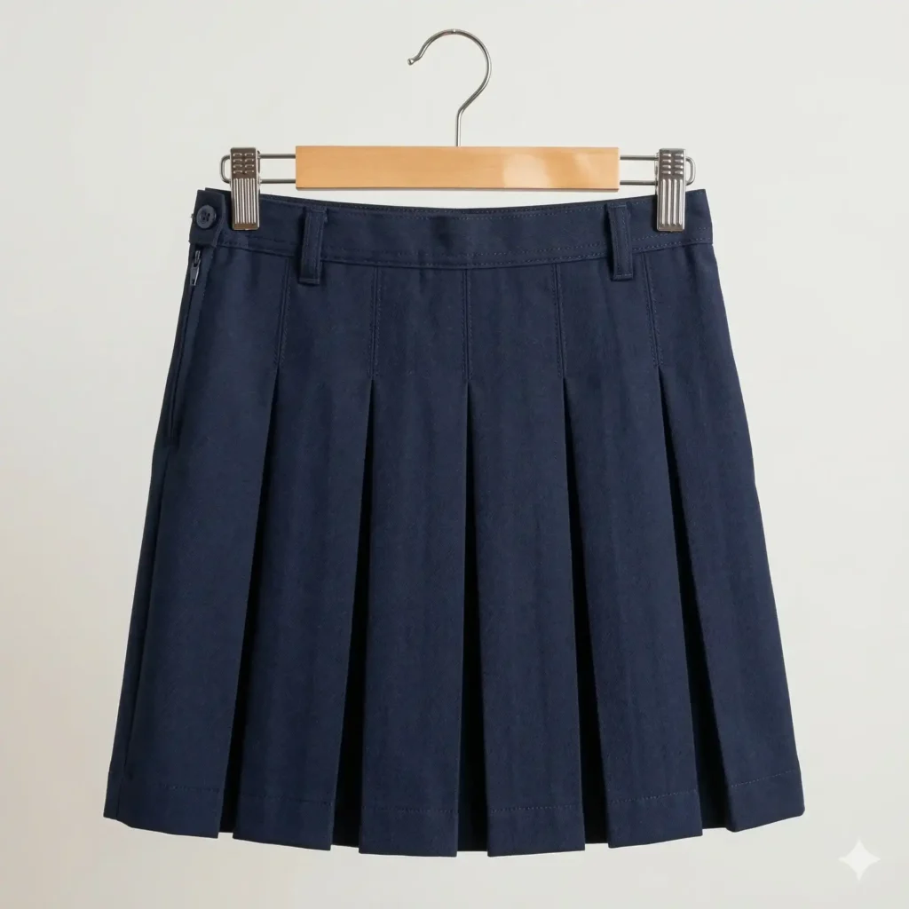 Primary school girls pleated skirt