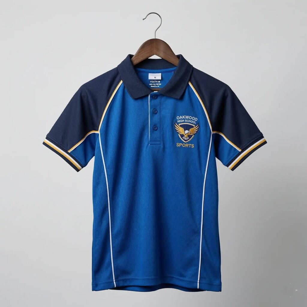 School sports polo shirt