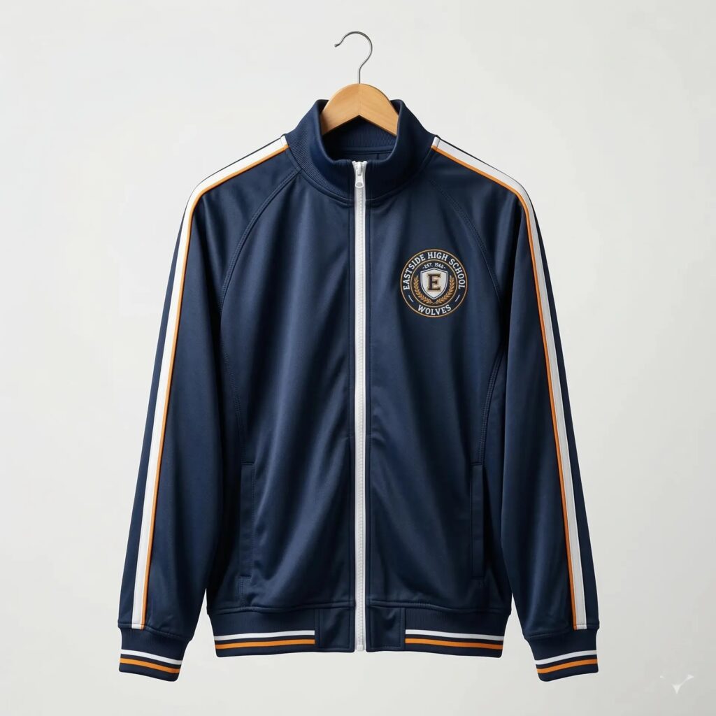 School sports track jacket