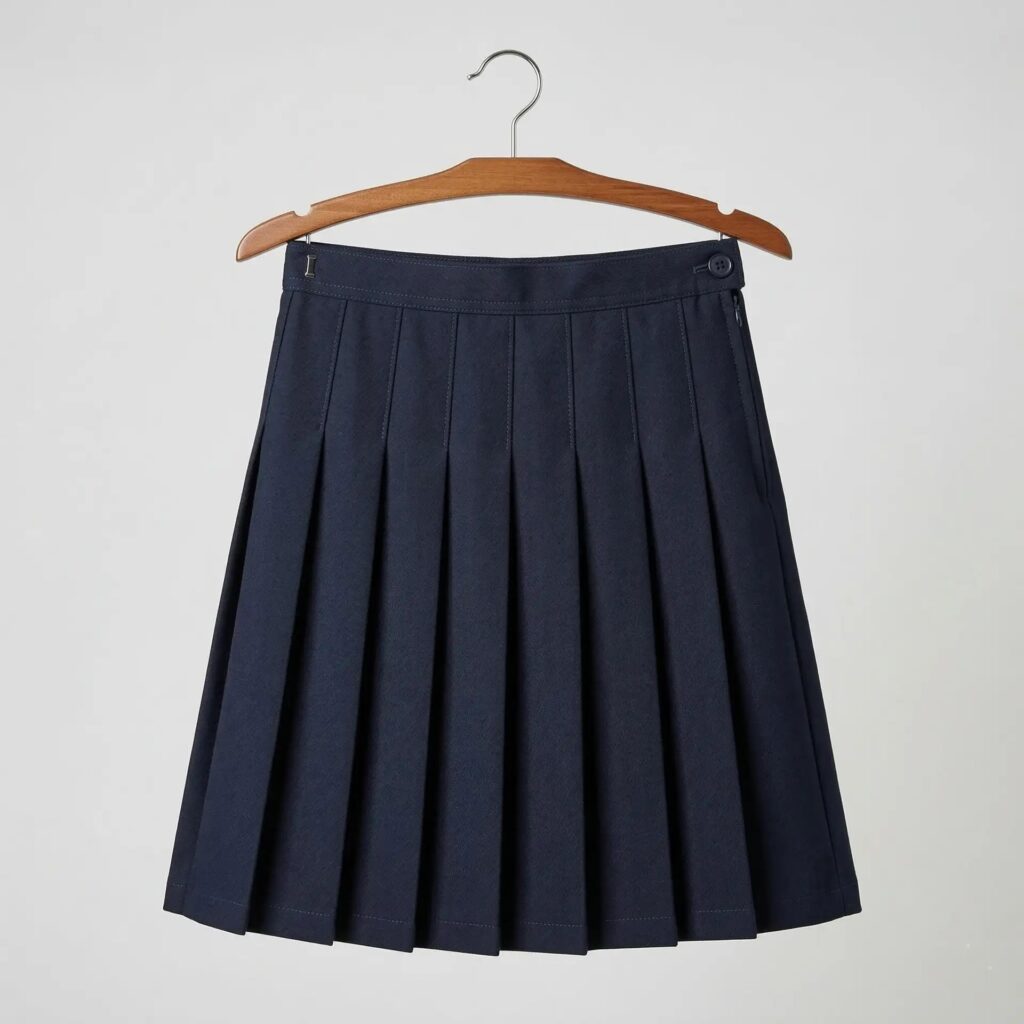 Winter girls pleated skirt