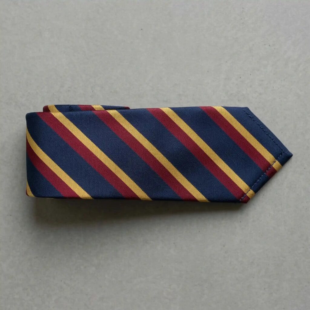 Secondary school striped school tie