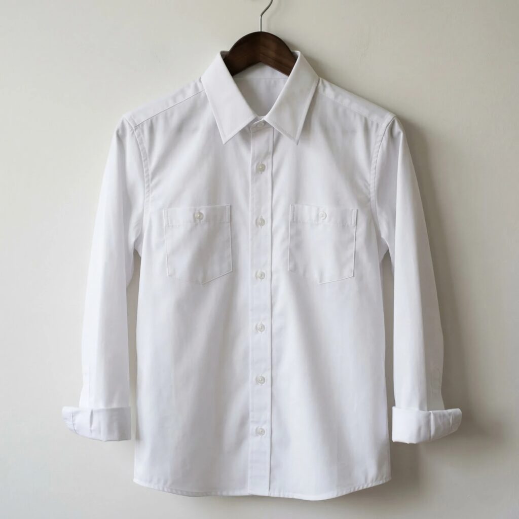 Secondary school uniform shirt