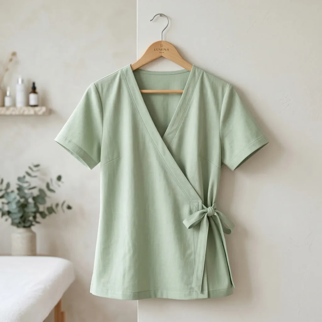 Skincare Staff Wrap Top