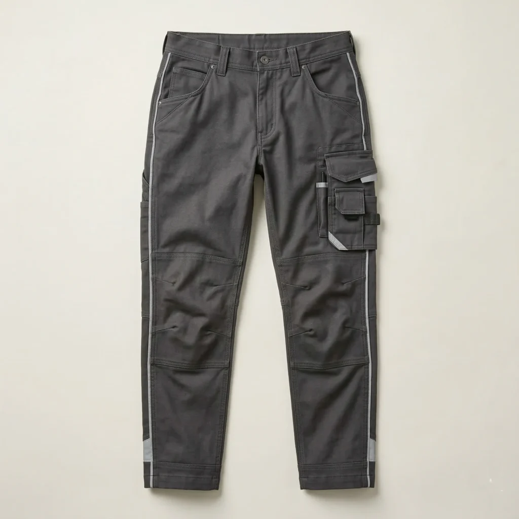 Slim-fit safety work trousers