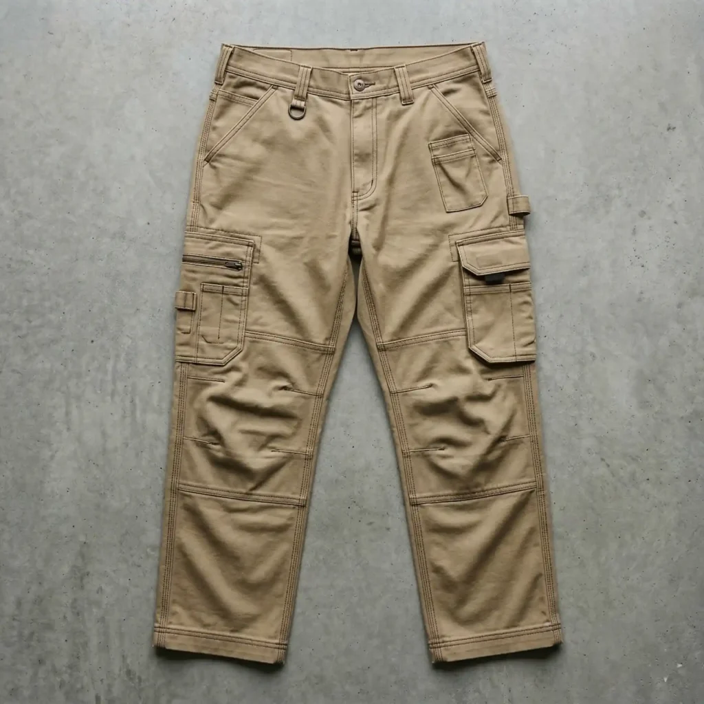 Water-resistant construction trousers