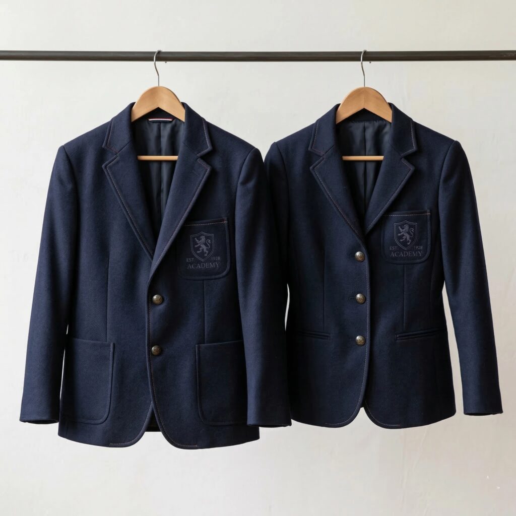 Winter school uniform blazer