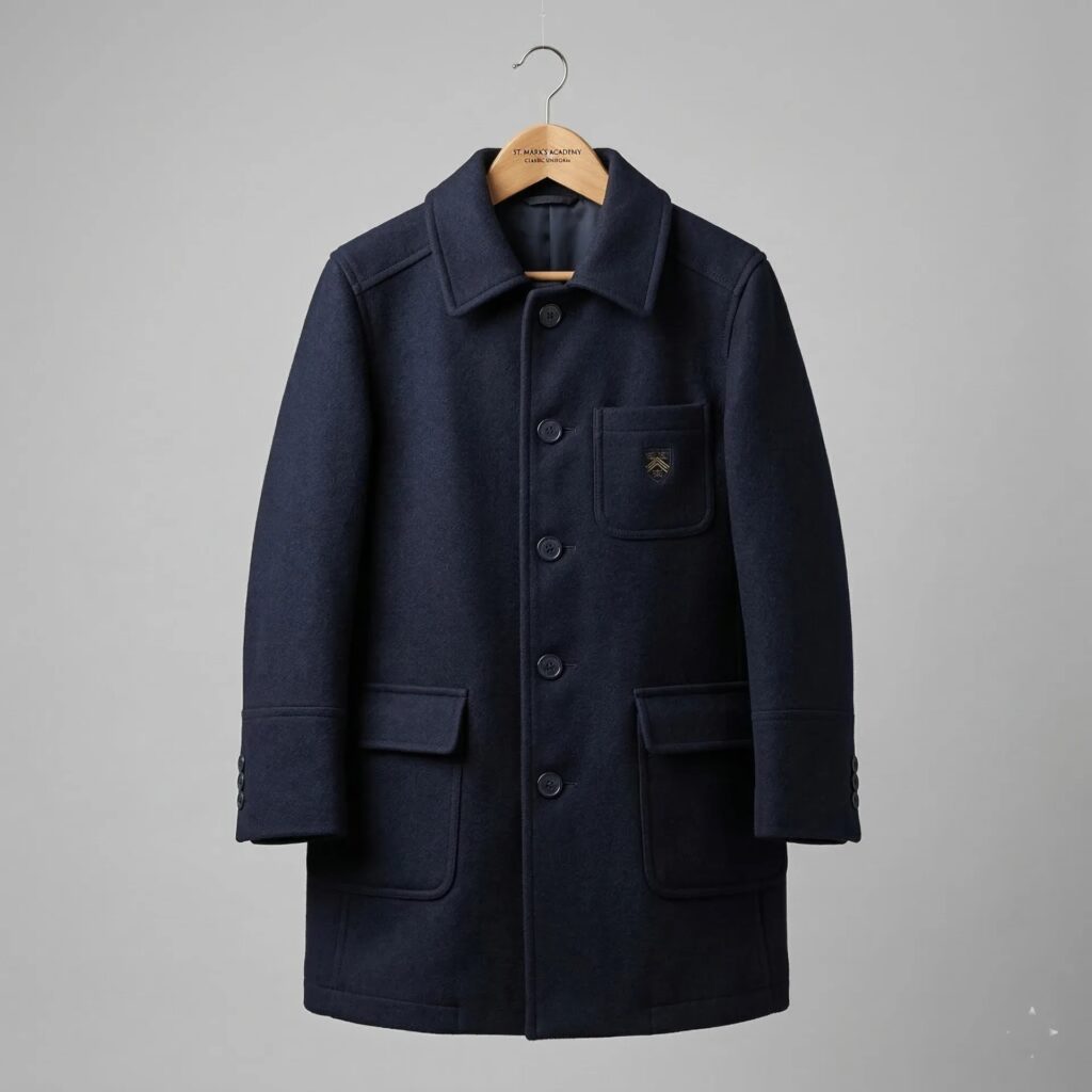 Winter school uniform coat
