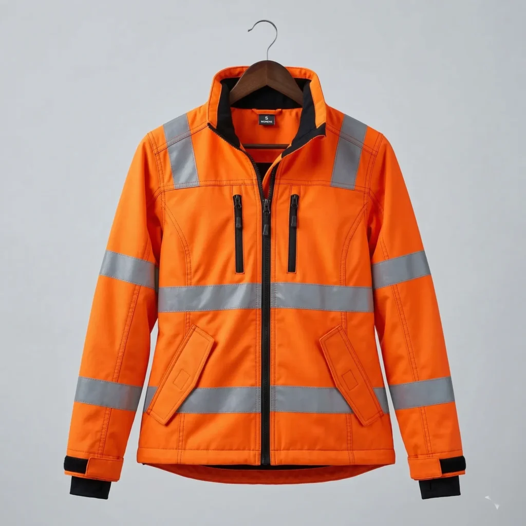 Women’s reflective construction safety jacket