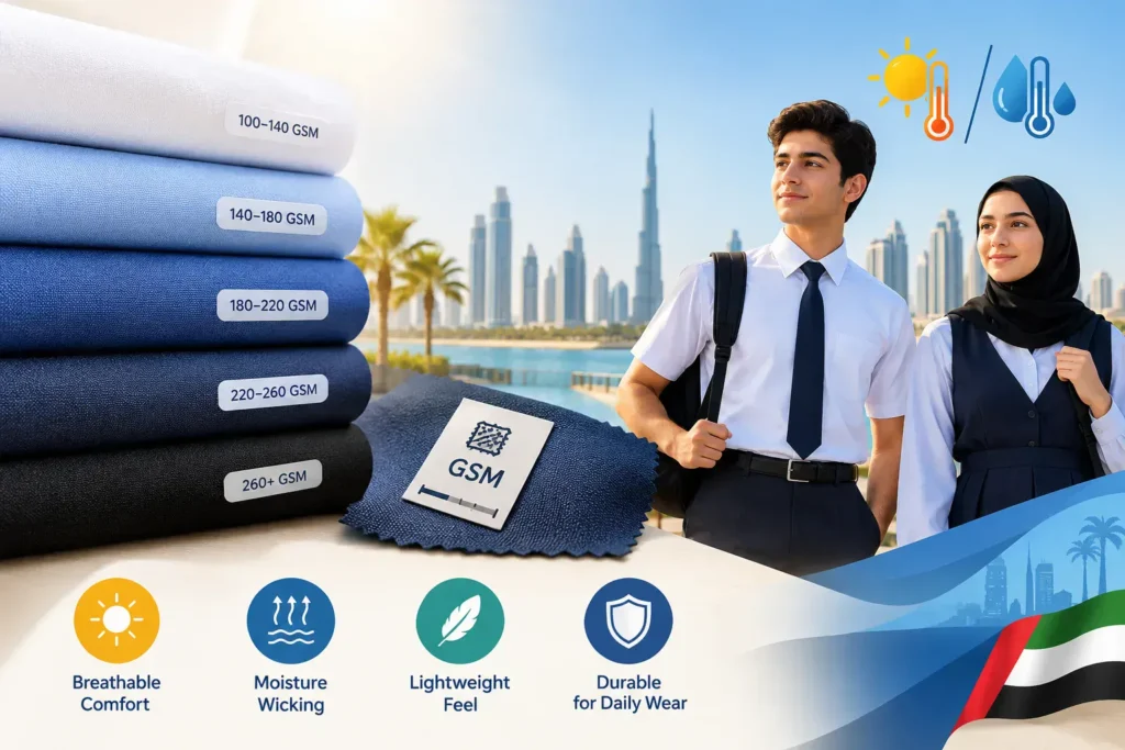 uniform fabric GSM